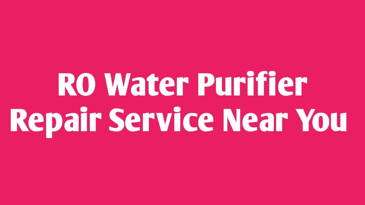 RO water purifier repair service